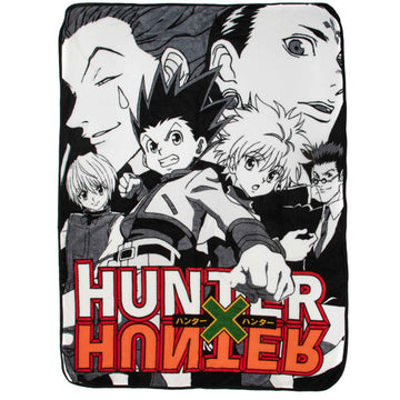 Hunter x Hunter Group Shot Character Fleece Throw Blanket - BUCKET POPCORN